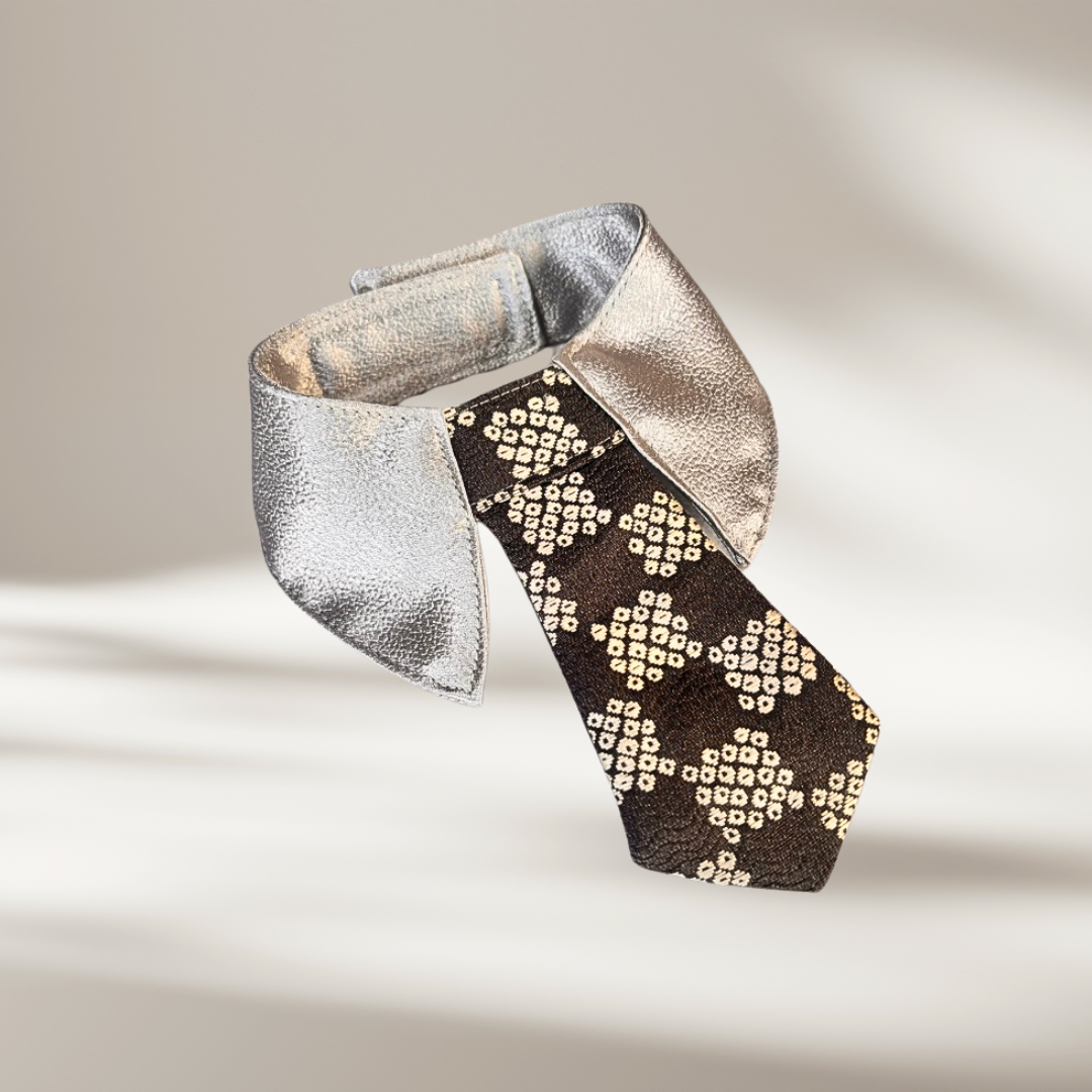 西陣織絞り市松ネクタイ