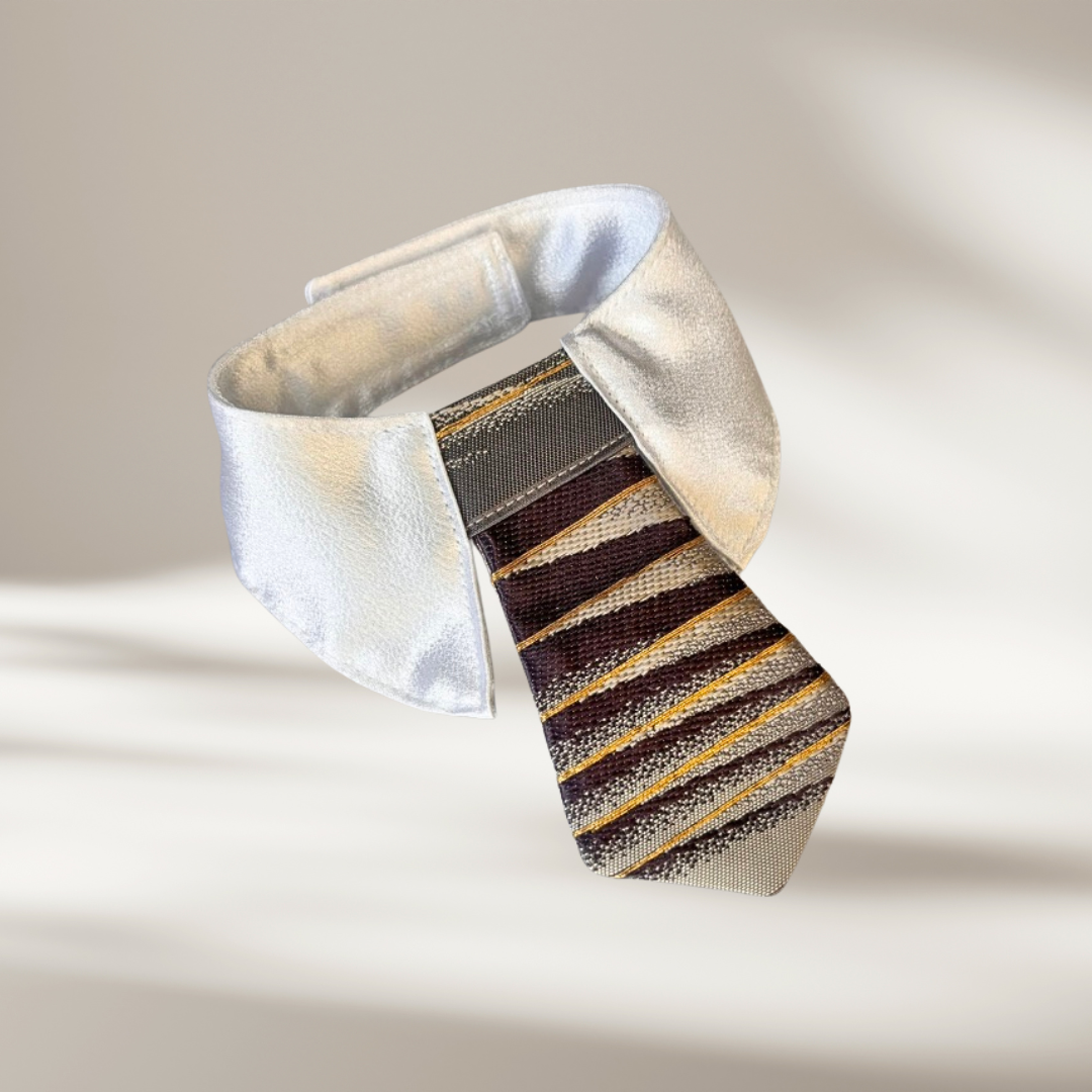 西陣織藤菱重ねネクタイ